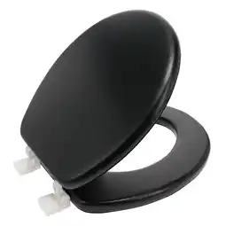 Walmart Ginsey Round Soft Cushion Toilet Seat, Black offer