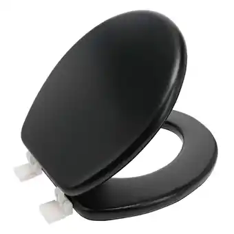 Walmart Ginsey Round Soft Cushion Toilet Seat, Black offer