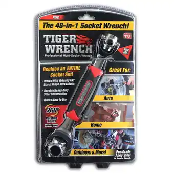 Walmart Global Shop Direct Tiger, 48-in-1 Steel Socket Wrench with 360 Degree Rotating Heads offer