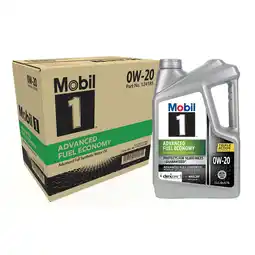 Walmart Mobil 1 Advanced Fuel Economy Full Synthetic Motor Oil 0W-20, 5 Quart (Pack of 3) offer