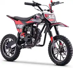 Walmart WAWA Gas Dirt Bike for Adults & Teens, 49CC 4-Stroke Gas Powered off Road Motorcycle(Red) offer
