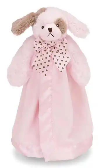 Walmart Bearington Baby Wiggles Snuggler, Pink Puppy Dog Plush Stuffed Animal Security Blanket, Lovey 15 offer