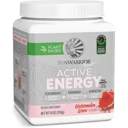 Walmart Sunwarrior Sport Active Energy Pre-Workout Watermelon Wave Vegan Powder 30 Servings offer