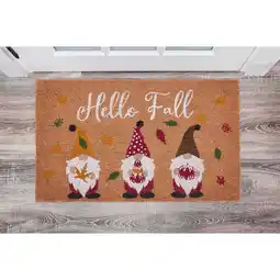 Walmart VCNY Home Hello Fall Multicolor Gnome Coir Outdoor Doormat, 18 x 30 offer
