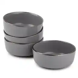 Walmart Thyme & Table Serveware Gray Ava Stoneware Contemporary Round Bowls, 4 Count offer