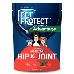 Walmart Pet Protect Vet-Formulated Hip & Joint Supplement for Dogs, 60 Chews for Joint Care offer