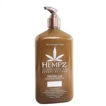 Walmart Hempz Vanilla Lux Herbal Body Moisturizer Body Lotion 17 oz offer