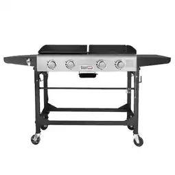 Walmart Royal Gourmet 4-Burner GD401 Portable Flat Top Gas Grill and Griddle Combo with Folding Legs offer