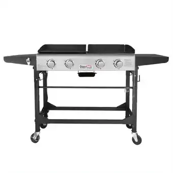 Walmart Royal Gourmet 4-Burner GD401 Portable Flat Top Gas Grill and Griddle Combo with Folding Legs offer