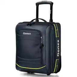 Walmart Gonex 16 Softside Carry On Luggage with Wheels, Water Repellent Rolling Underseater Suitcase offer