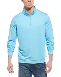 Walmart Peter Millar mens Perth Mélange Performance 1/4-Zip Pullover, m, Blue offer