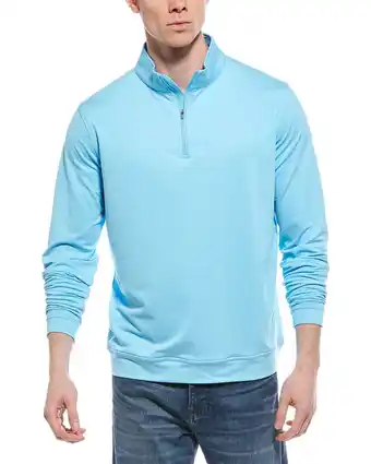 Walmart Peter Millar mens Perth Mélange Performance 1/4-Zip Pullover, m, Blue offer