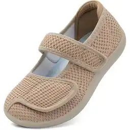 Walmart Leisfit Womens Mary Jane Diabetic Shoes Arthritis Edema Casual Shoes Breathable Slip on Sneakers offer