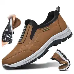 Walmart CANEMON Men's Outdoor Casual Fashion Breathable Slip-on Loafers, Non-slip Walking Sneakers offer