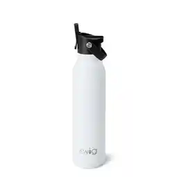 Walmart Swig Life 20oz Flip + Sip Bottle | Insulated Stainless Steel Water Bottle with Straw | White offer