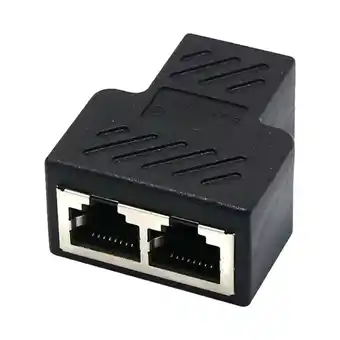 Walmart Fairnull 1 to 2 Dual Female Ports CAT5/6/7 RJ45 Splitter LAN Network Internet Adapter offer