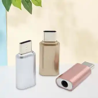 Walmart ASKMZ Portable Mini Type-C to 3.5mm Headphone Jack Audio Stereo Converter Adapter offer