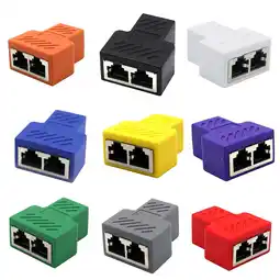 Walmart ASKMZ 1 to 2 Ports RJ45 Network Splitter Adapter Stable Signal for LAN Internet Adapter offer