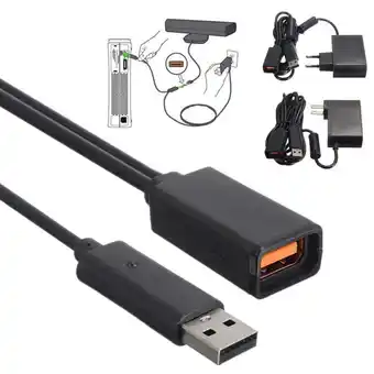 Walmart Fairnull Power Supply Charger Adapter USB Charging Cable for X-box 360 Kinect Sensor offer