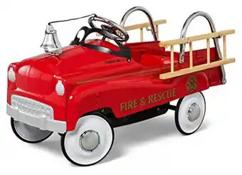 Walmart Kid Trax Toddler Classic Pedal Car, Kids 3-5 Years Old, Max Weight 60 lbs, Durable Steel, Fire Truck offer