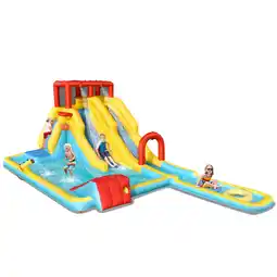 Walmart Topbuy Inflatable Water Slide Castle House Water Gun & Climbing Wall (Without Blower) offer