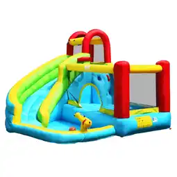 Walmart Infans Inflatable Kids Water Slide Jumper Bounce House Splash Water Pool Without Blower offer