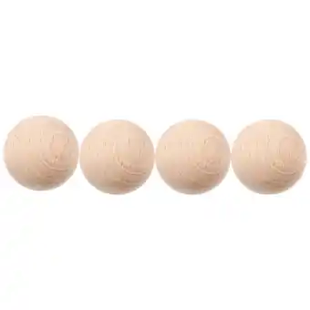 Walmart WHAMVOX Rolling Bocce Balls Light Yellow Wood 4Pcs 1.8In offer