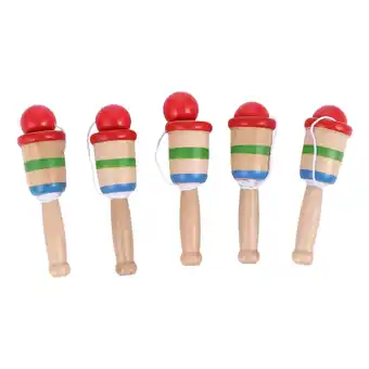 Walmart 5pcs Wood Catch Ball Game Hand Eye Coordination Ball Catching Cup Game Toy offer