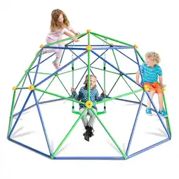 Walmart JYGOPLA 10ft Climb Dome with Swing, Supporting 800lbs, Kids Jungle Gym Playground Set offer