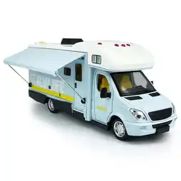 Walmart Toy Camper RV Motorhome Toys Boys Diecast Metal Pull Back Model Car Light Sound Kids Toddlers Gifts offer