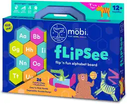 Walmart Mobi Flipsee Sensory Toy Flip n' Fun Toddler Activity Alphabet Games ABC Montessori Toy offer