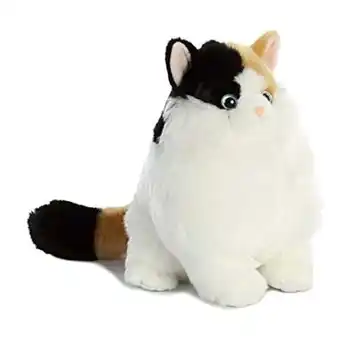 Walmart Aurora - Medium White Fat Cats - 9.5 Munchy Calico - Charming Stuffed Animal offer