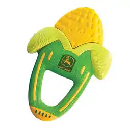 Walmart John Deere Massaging Corn Teether, Vibrating and Soothing Baby Teething Toy, Green + Yellow offer