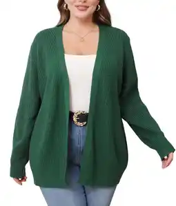 Walmart Daystry Fall Winter Womens Open Front Casual Long Sleeve Chunky Cable Knit Classic Sweaters Cardigan offer