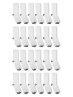 Walmart Athletic Works Men's Crew Socks, 24 pack offer