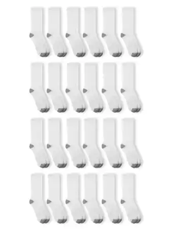 Walmart Athletic Works Men's Crew Socks, 24 pack offer