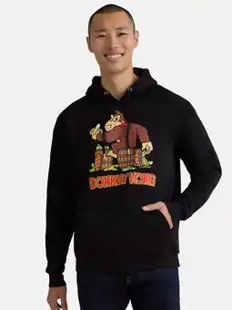 Walmart Donkey Kong Men's and Big Men's Graphic Hoodie Sweatshirt, Sizes S-3XL offer