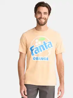 Walmart Fanta Men's and Big Men's Orange Graphic Tee with Short Sleeves, Sizes S-3XL offer