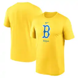 Walmart Men's Nike Gold Boston Red Sox City Connect Logo T-Shirt offer
