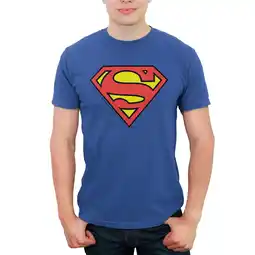 Walmart Men's Superman Logo Classic Graphic Tee Royal Blue Medium offer