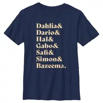 Walmart Boy's Disney Wish Character Name Stack T-Shirt - Navy Blue - X Large offer