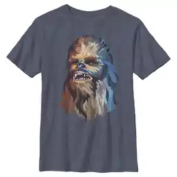 Walmart Boy's Star Wars: A New Hope Chewbacca Art Graphic Tee Navy Blue Heather Small offer
