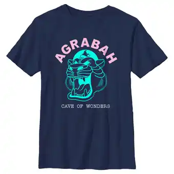 Walmart Boy's Aladdin Cave of Wonder Agrabah Graphic Tee Navy Blue X Small offer