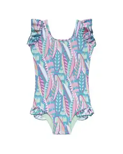 Walmart Boardies girls Boardies¨ Long Board Ruffles Swimsuit, 7-8 offer