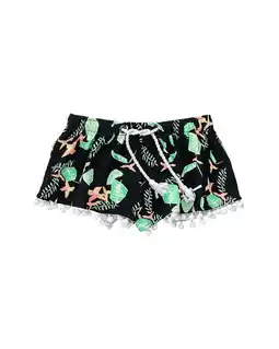 Walmart Snapper Rock girls Neon Rainforest Sustainable Swim Short, 6, Black offer