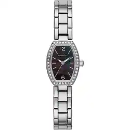 Walmart Caravelle Designed By Bulova Women's Crystal Dial Barrel Dress Watch 43L204 offer
