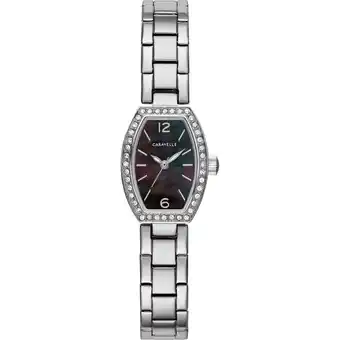 Walmart Caravelle Designed By Bulova Women's Crystal Dial Barrel Dress Watch 43L204 offer