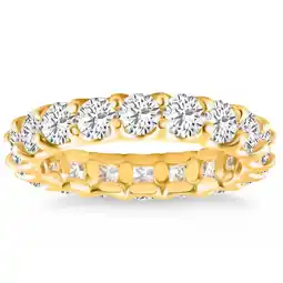 Walmart Pompeii 4Ct TW Lab Grown Diamond U Prong Eternity Ring Anniversary Band 14k Gold offer