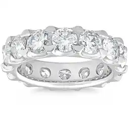 Walmart Pompeii 5 Ct Lab Grown Diamond Eternity Ring in 14k White, Yellow, or Rose Gold offer