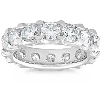 Walmart Pompeii 5 Ct Lab Grown Diamond Eternity Ring in 14k White, Yellow, or Rose Gold offer